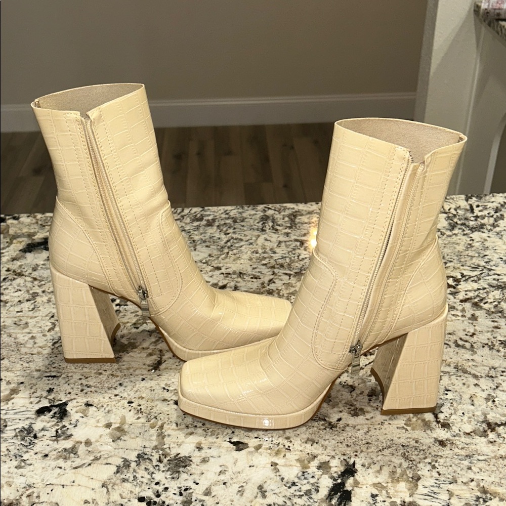 Princess Polly Jamie Croc Platform Boots